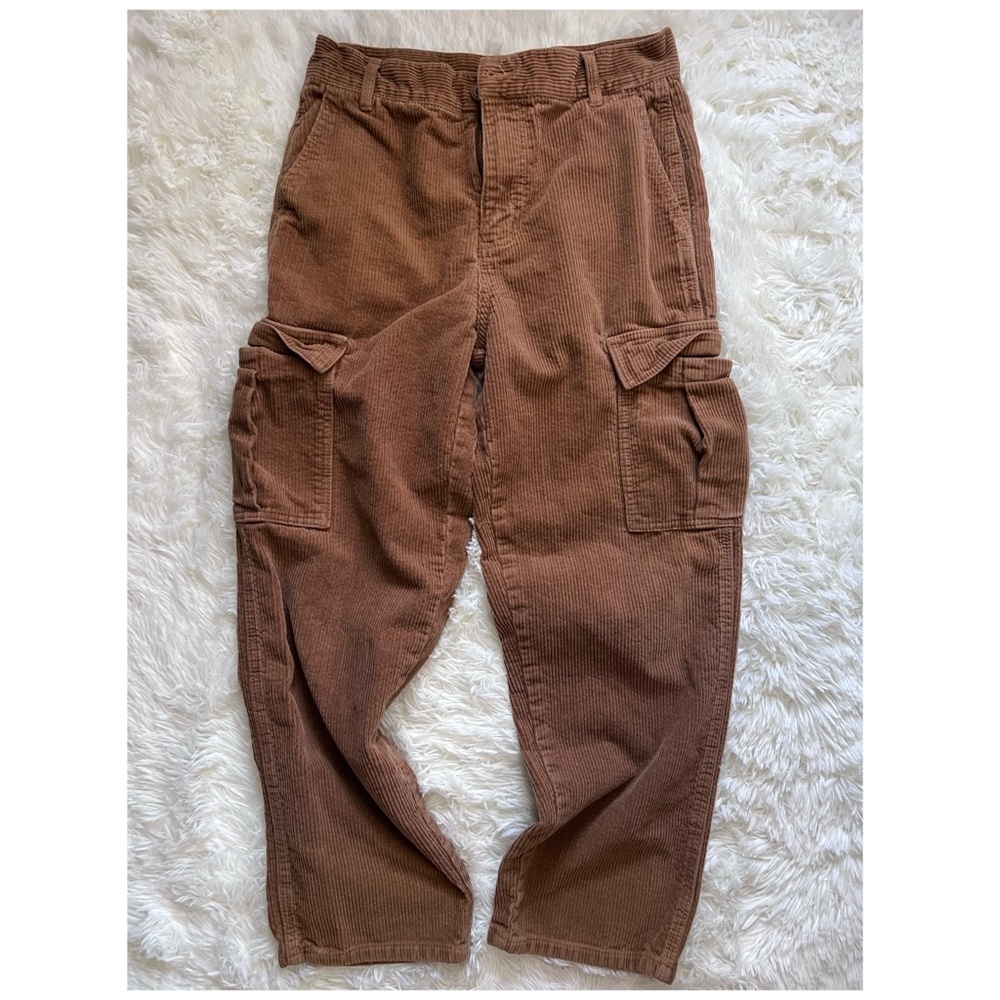 RSQ Tan Corduroy Cargo Trouser Pants